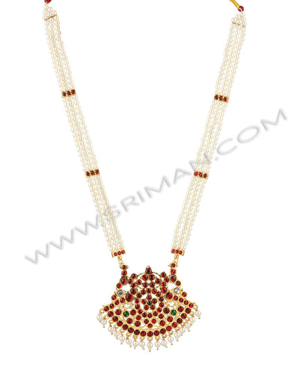 SRIMAN TEMPLE JEWELLERY DANCE SET WITH BELT.