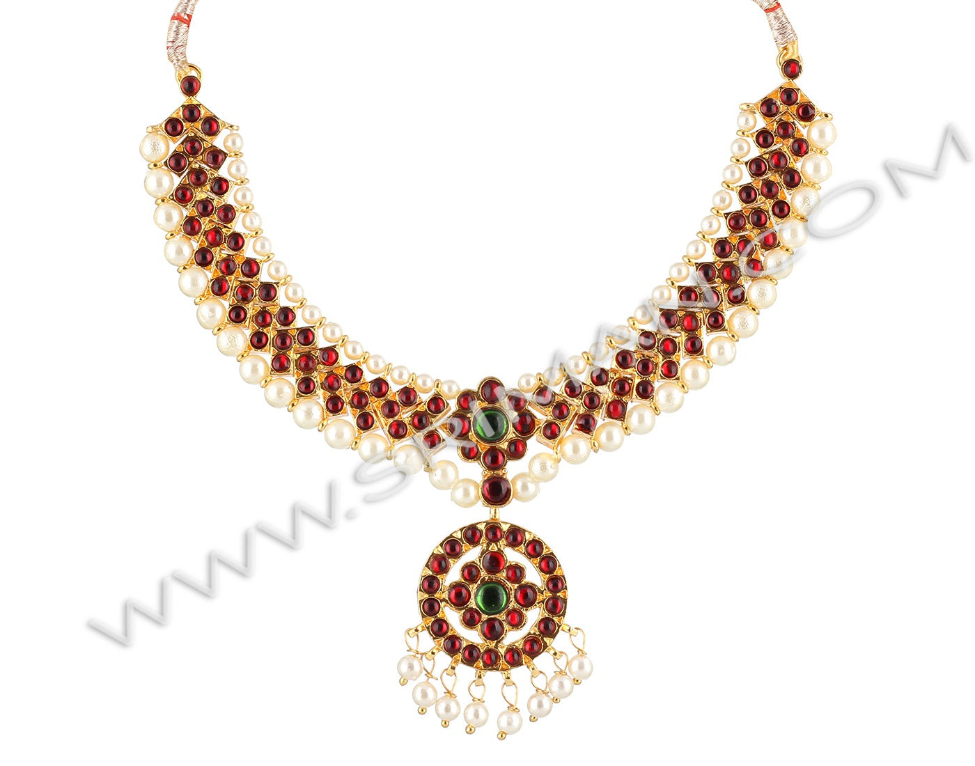 SRIMAN TEMPLE JEWELLERY DANCE SET WITH BELT.