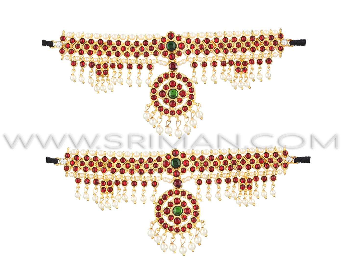 SRIMAN BHARATANATYAM KEMPU JEWELLERY SET