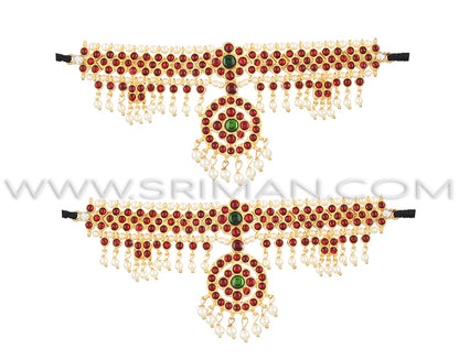 SRIMAN BHARATANATYAM KEMPU JEWELLERY SET