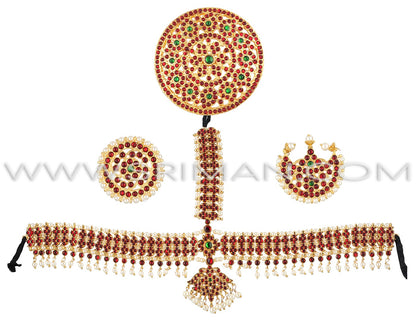 BHARATANATYAM MANGO DESIGN DANCE SET