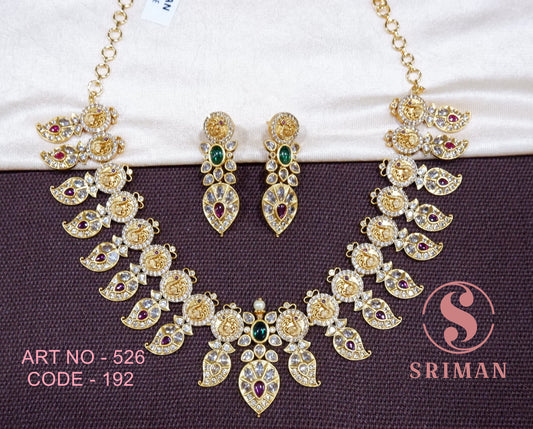 SRIMAN MAAT MANGO BEATS NECKLACE WITH EARINGS