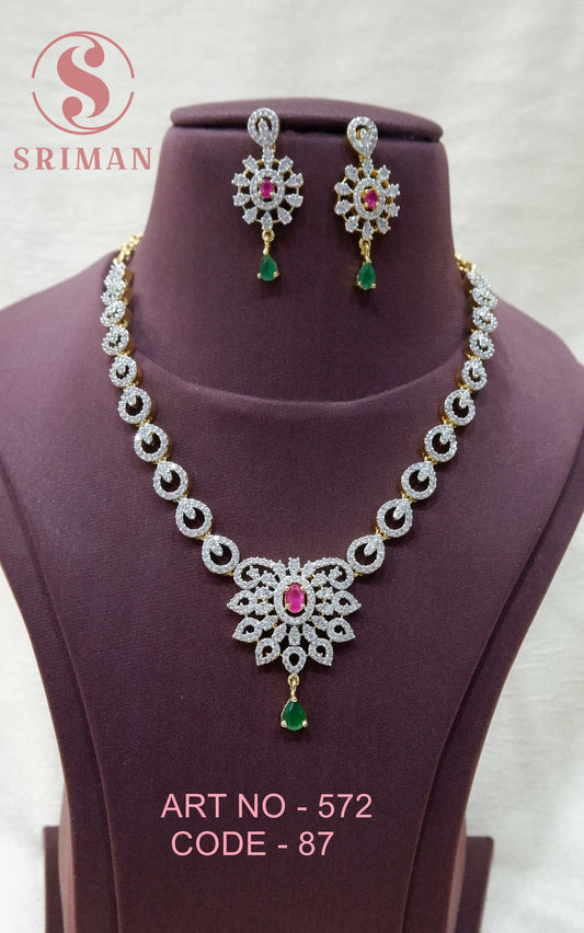 SRIMAN NECKLACE SET WITH EARINGS