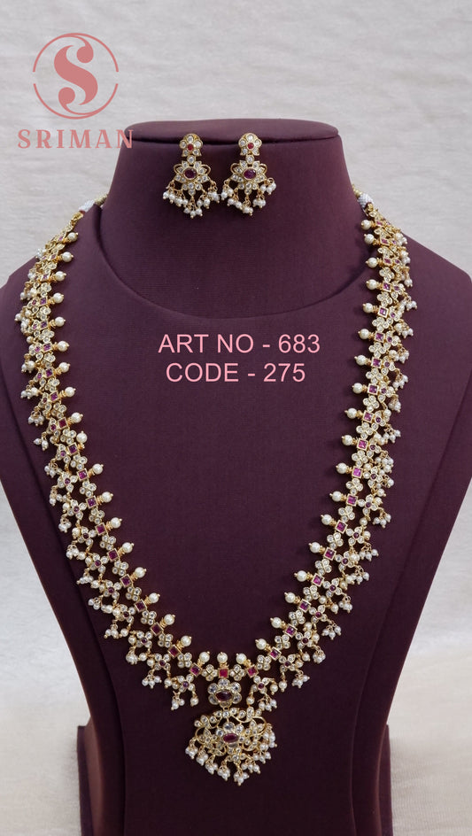 SRIMAN GOLD FINISH FANCY HARAM