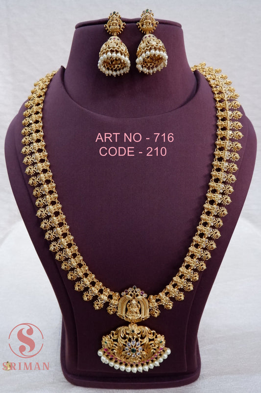 SRIMAN MAAT FINSH LONG HARAM WITH EARINGS
