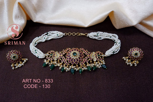 SRIMAN MUTI BEATS CHOKER WITH EARINGS