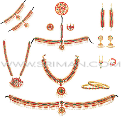 SRIMAN STONE STUDDED DANCE  SET