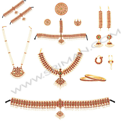 BHARATANATYAM MANGO DESIGN DANCE SET