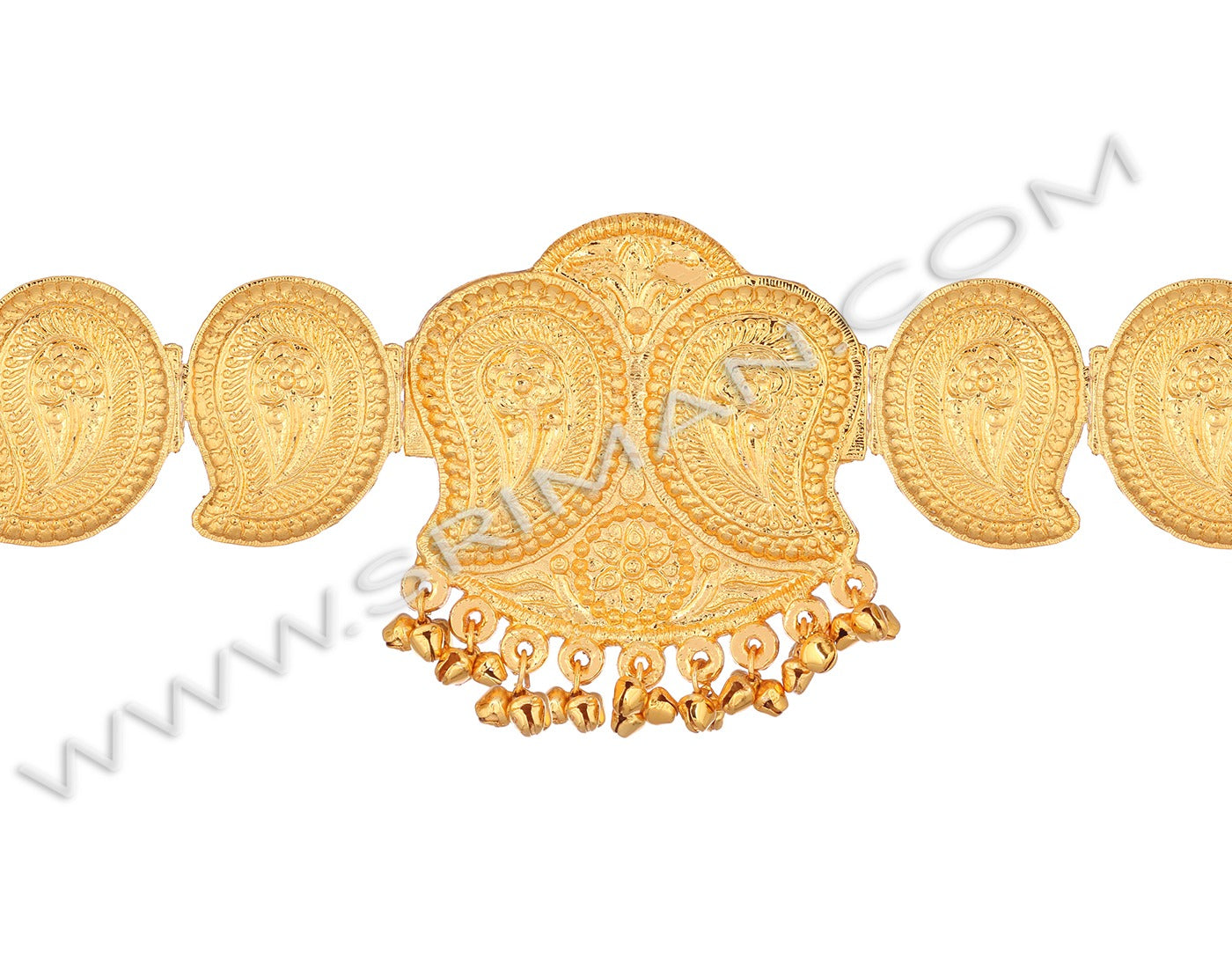 Mango gold waist belt for Bharatanatyam and Kuchipudi