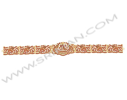 SRIMAN kempu stones waist belt for Bharatanatyam and Kuchipudi