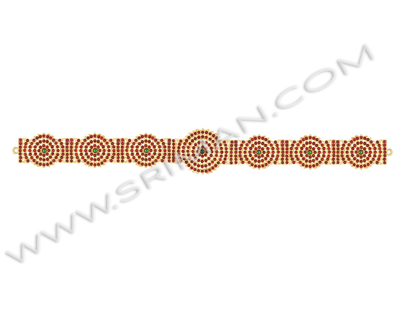 Stones waist belt temple jewellery for Bharatanatyam