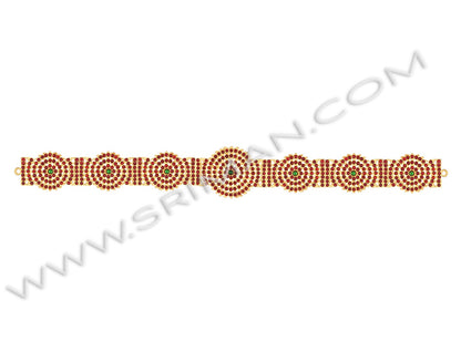 Stones waist belt temple jewellery for Bharatanatyam