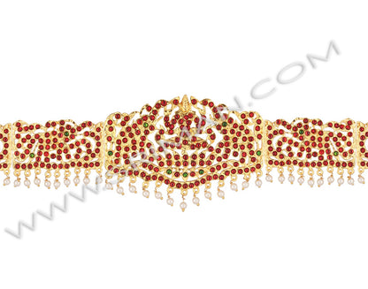 Vaddanam / Oddiyanam kempu stones belt