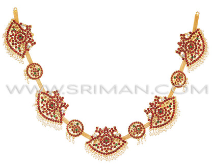 Temple jewellery stones waist belt for Bharatanatyam dance