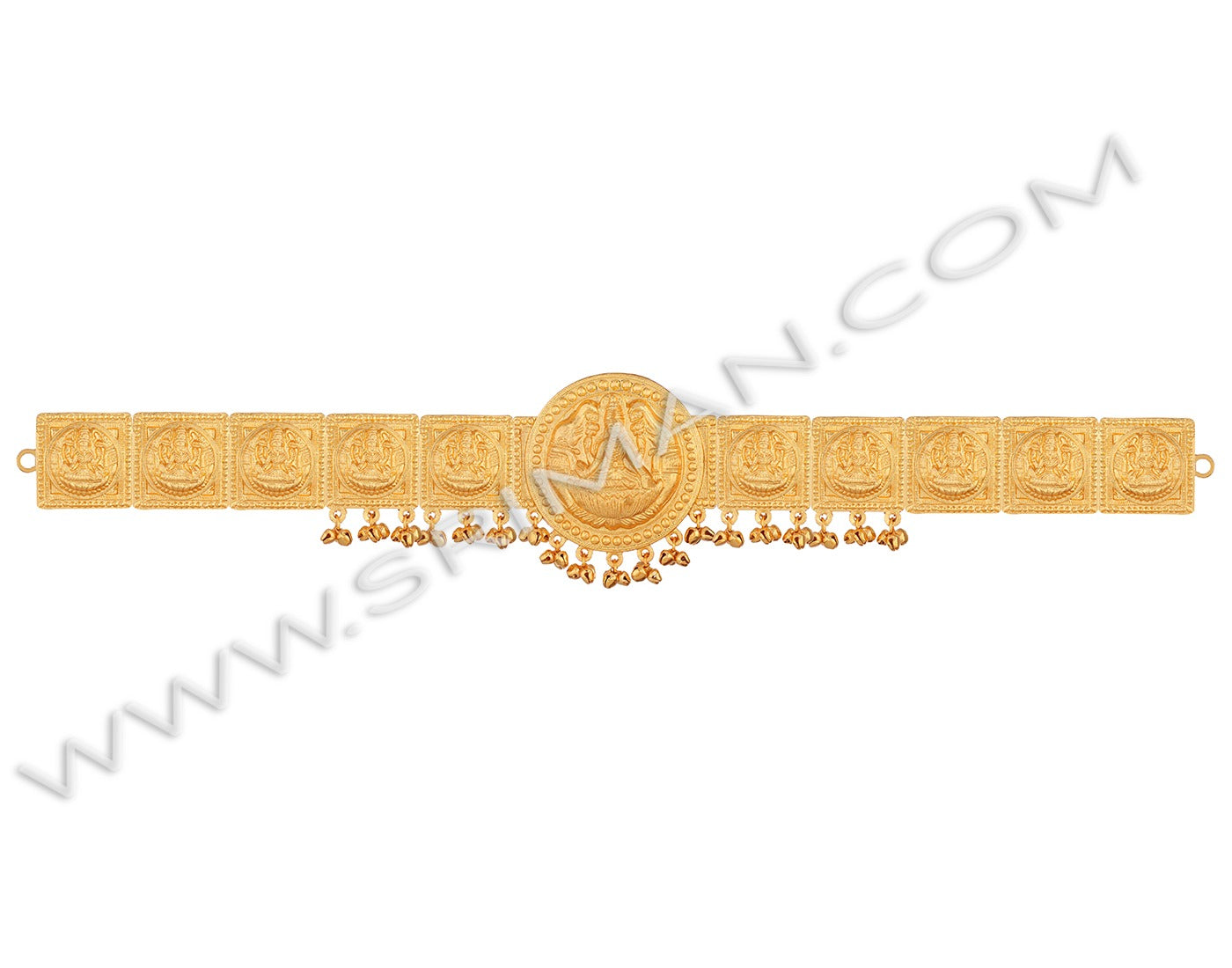 Temple jewellery waist belt for Bharatanatyam Lakshmi design